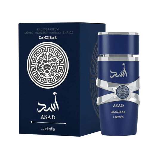 Asad Zanzibar by Lattafa – Fresh & Spicy Vanilla Coconut Perfume 100ml