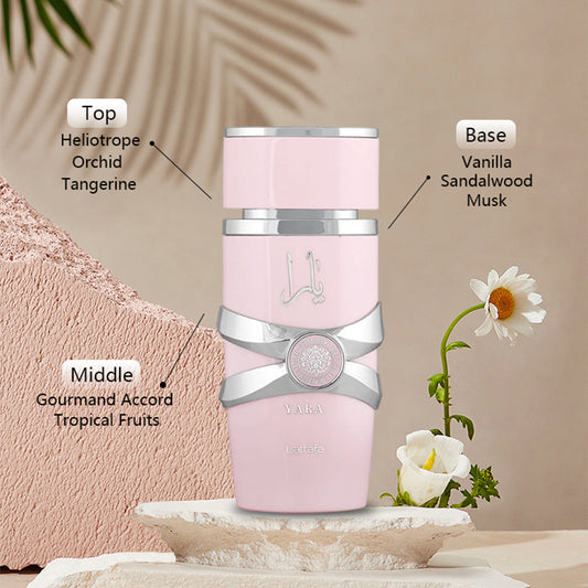 Lattafa Yara Eau De Parfum for Women – Sweet Floral Scent, Long-Lasting Elegance (100ml Spray)